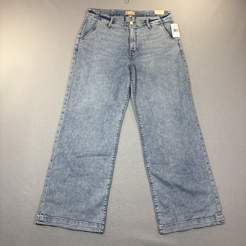 NWT Kut From The Kloth Jeans - JEAN Wide Leg High Rise Womens Size 16 Light Wash